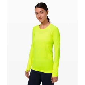 LULULEMON Swiftly Tech Long Sleeve in Highlighter Yellow